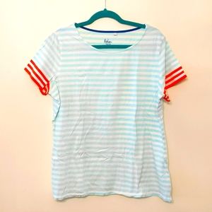 Boden Stripes Ahead of the Rest tee size 16